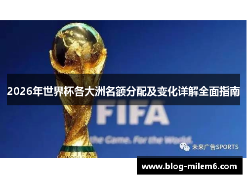 2026年世界杯各大洲名额分配及变化详解全面指南